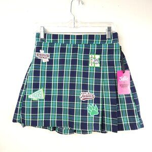 STRANGER THINGS PLAID SKIRT NWT Womens XS Skort Youth 16/18 Costume Halloween
